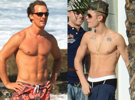 Matthew McConaughey, Justin Bieber Matthew McConaughey, Justin Bieber